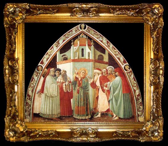 framed  UCCELLO, Paolo Disputation of St Stephen, ta009-2